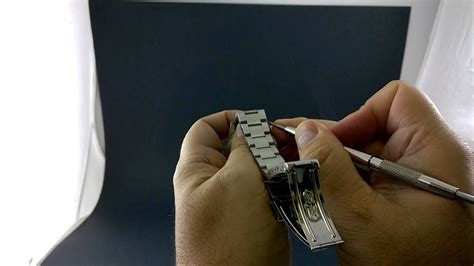 how to adjust rolex band|remove rolex watch band.